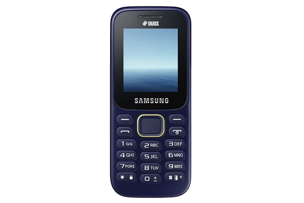 Samsung Keypad Mobile – Trusted Classic for Everyday Communication Classic Samsung keypad mobile with a durable design, ideal for calling and basic use.