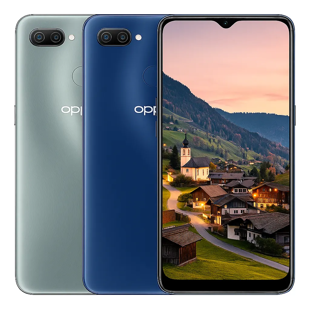 Oppo A11k Refurbished – Stylish Look and Daily Performance Oppo A11k refurbished phone in a dual-colour back design and vibrant display with scenic wallpaper.