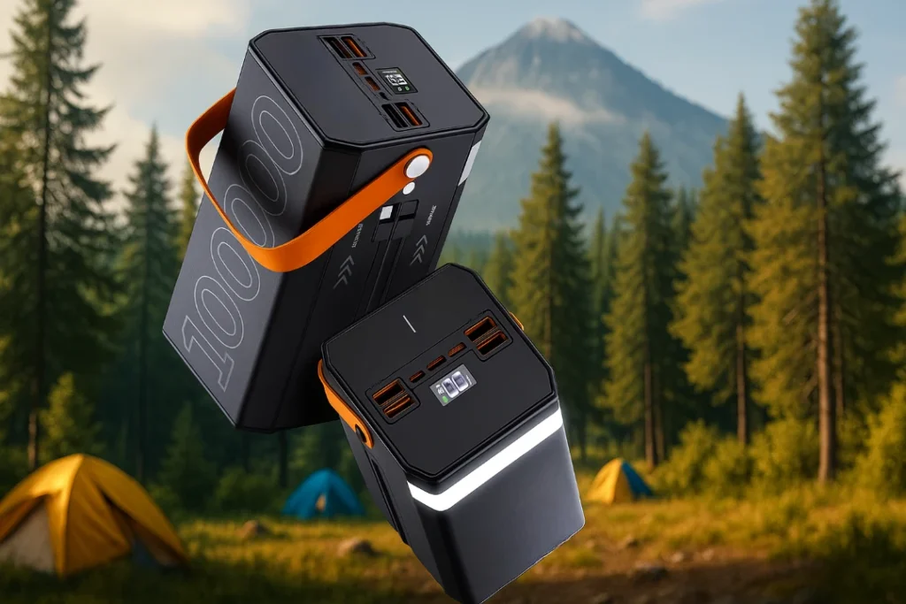 Eye-catching view of advertising Callmate Treasury 100000 mAh