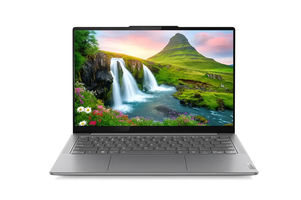 displaying mind blowing waterfall visuals on Lenovo Yoga Slim