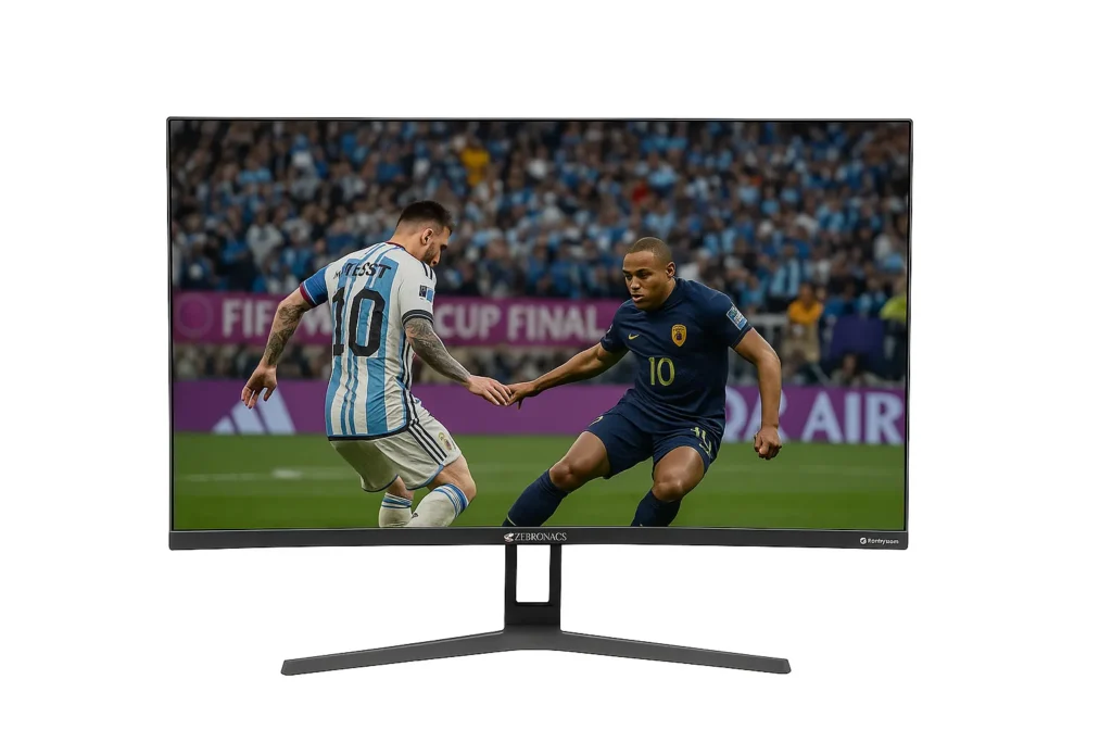 Displaying FIFA Gameplay on the zebronics monitor