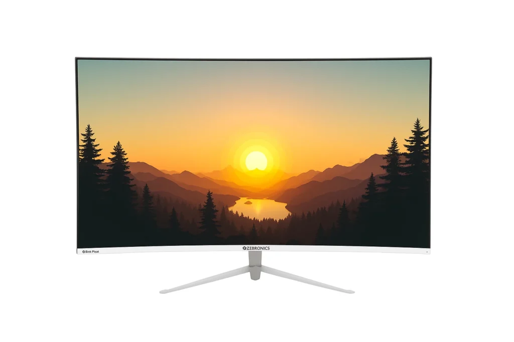 sunrising scene view on the FHD Monitor