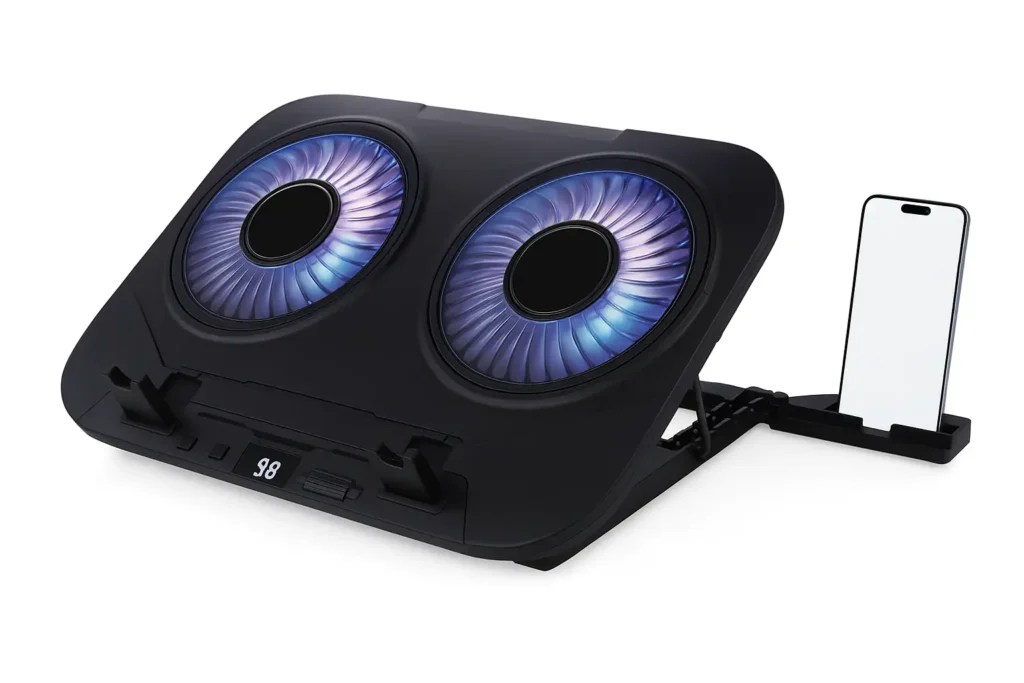 EvoFox Blizzard Xtreme displaying EvoFox Blizzard Xtreme cooling pad