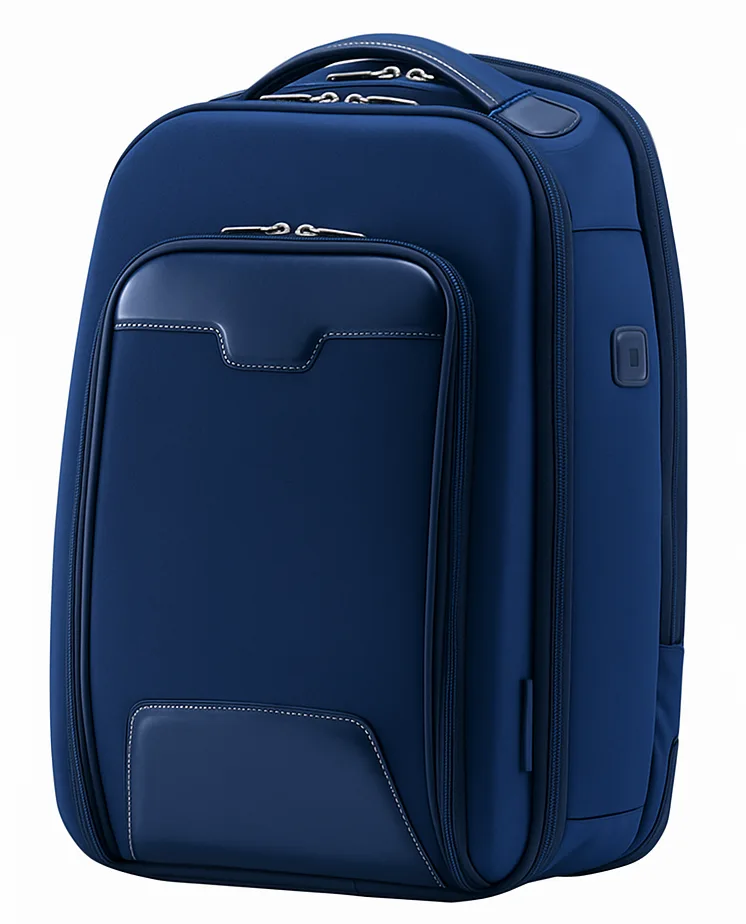 Navy Blue HARISSONS Odyssey Backpack displaying Navy Blue HARISSONS Odyssey Backpack