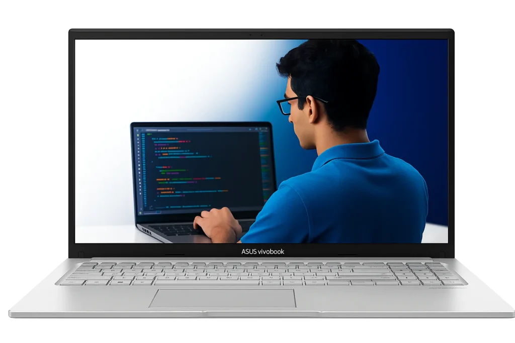 displaying asus vivobook 15 laptop