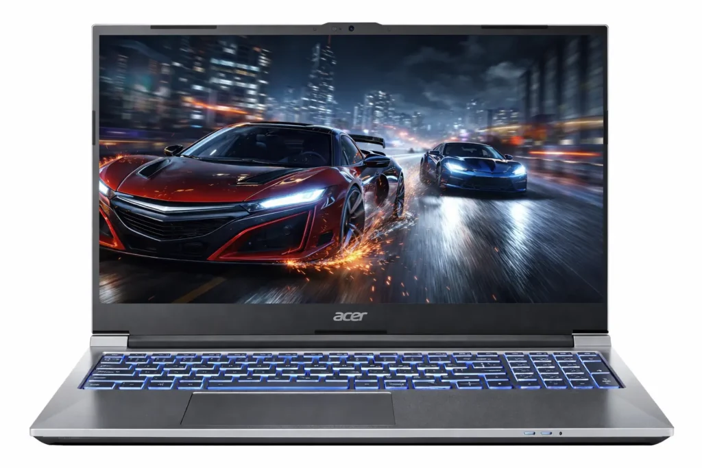 Acer ALG gaming laptop displaying need for speed game on Acer ALG gaming laptop