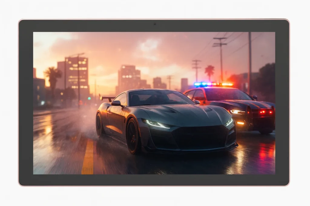 Android Tablet displaying Android 15 Tablet