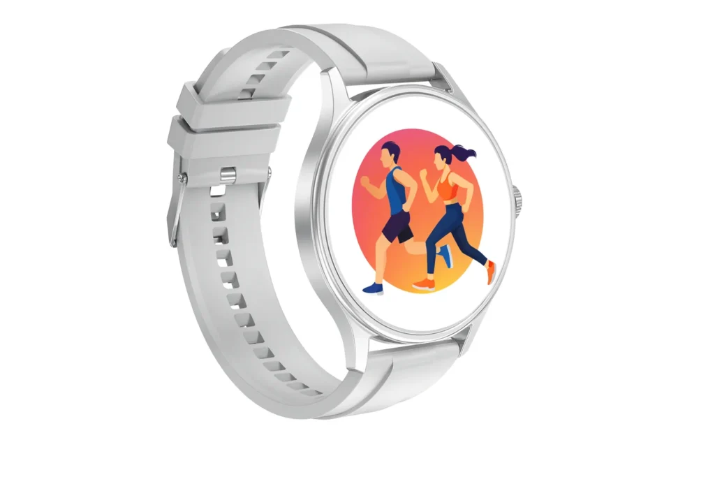 IKALL W smartwatch displaying IKALL W smartwatch