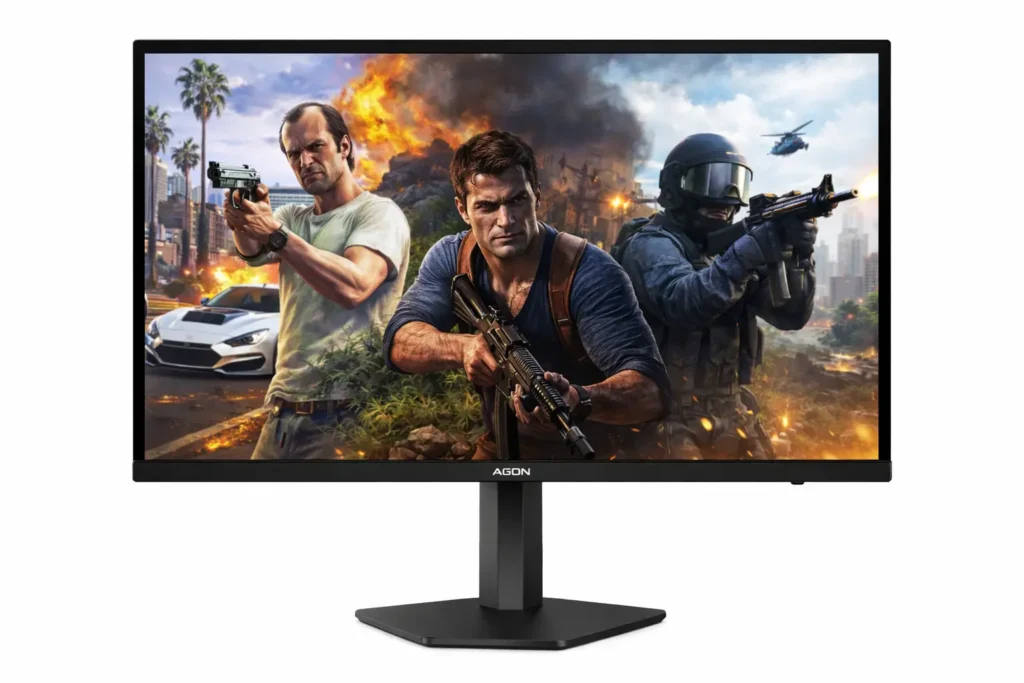 ASUS ROG Swift Monitor displaying ASUS ROG Swift Monitor