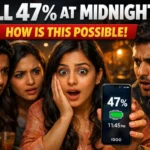 iQOO Z11x showing 47% battery at 11:45 PM shocking friends at a late night chai stall